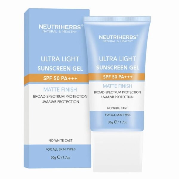 apsauginis gelis nuo saulės SPF 50 – lengva gelio formulė