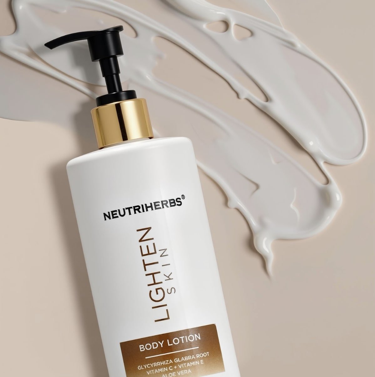 Šviesinamasis kūno losjonas tepamas ant odos po prausimosi