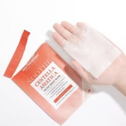 veido kaukė su Centella Asiatica