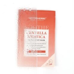 veido kaukė su Centella Asiatica