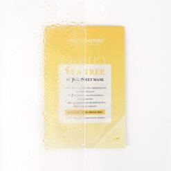 veido kaukė su arbatmedžiu