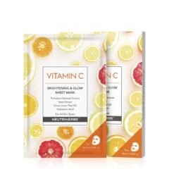 Vitamino C veido kaukė NURA – drėkinanti ir skaistinanti odos priežiūros priemonė