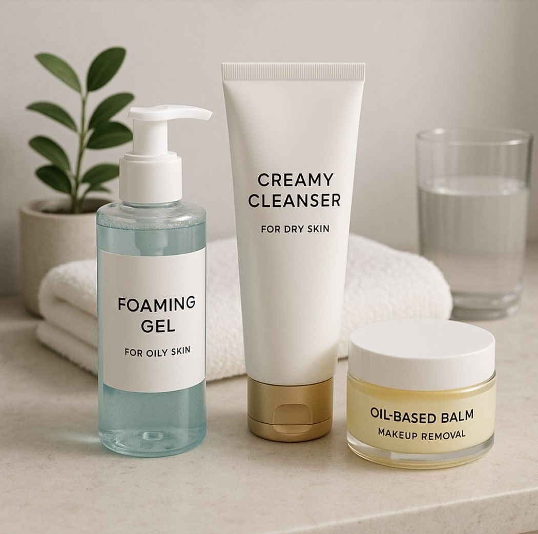 Veido valymo priemonės