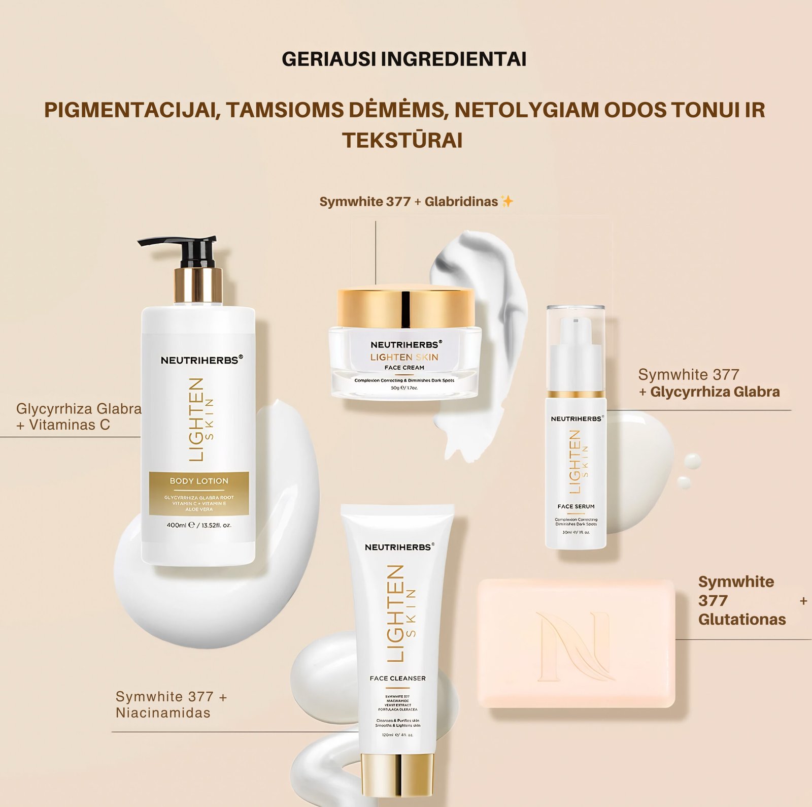 skaistinimo ingredientai